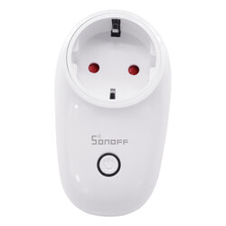 Priza inteligenta smart Wi-Fi Sonoff S26TPF, wireless, 2200W, 10A, alb