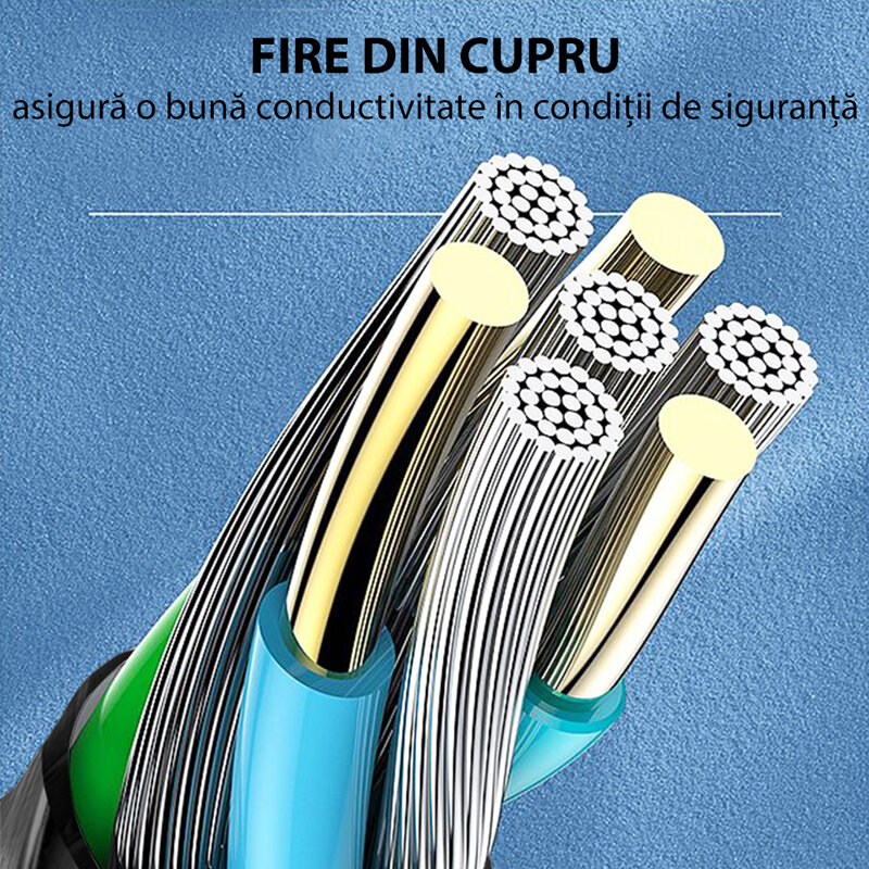 Cablu de date USB la Type-C Yesido CA62, 3A, 1.2m, negru
