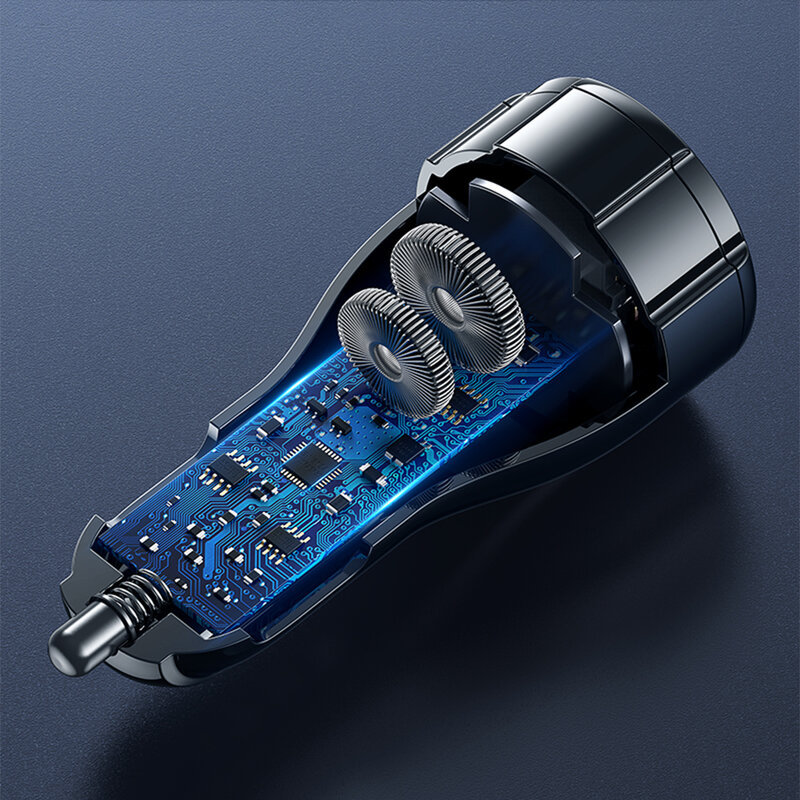 Incarcator Auto Mobster Qualcomm Quick Charge 3.0, Dual USB 5V/6A + Cablu 3in1, 1.2m - Negru