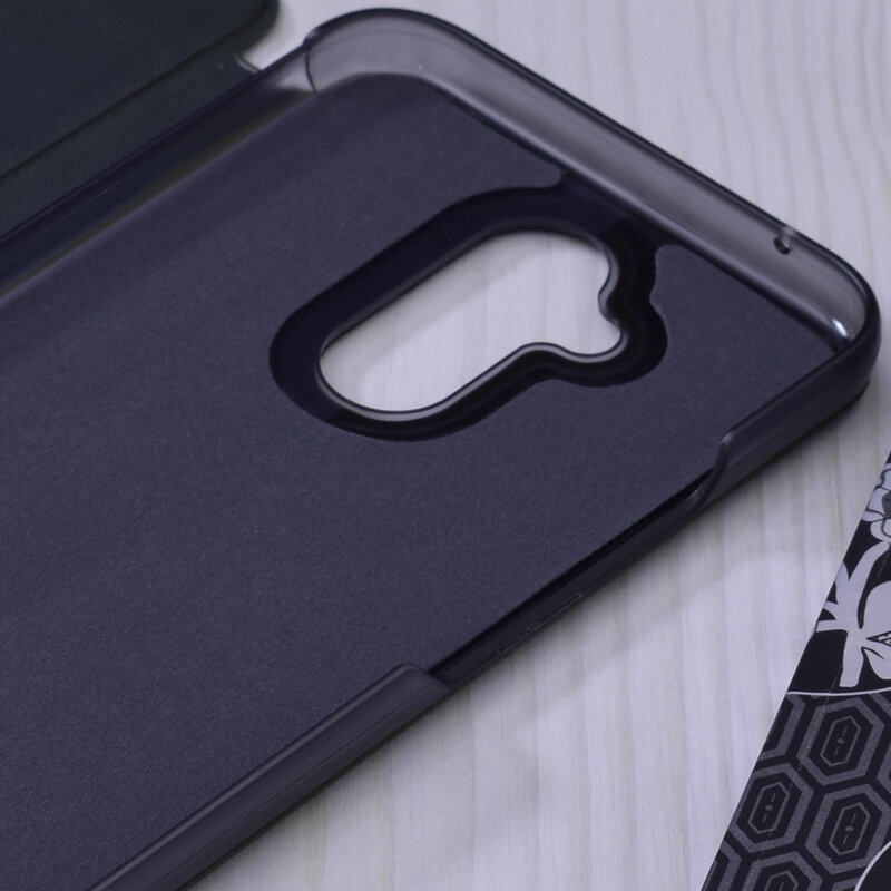 Husa Huawei Mate 20 Lite Eco Leather View Flip Tip Carte - Albastru