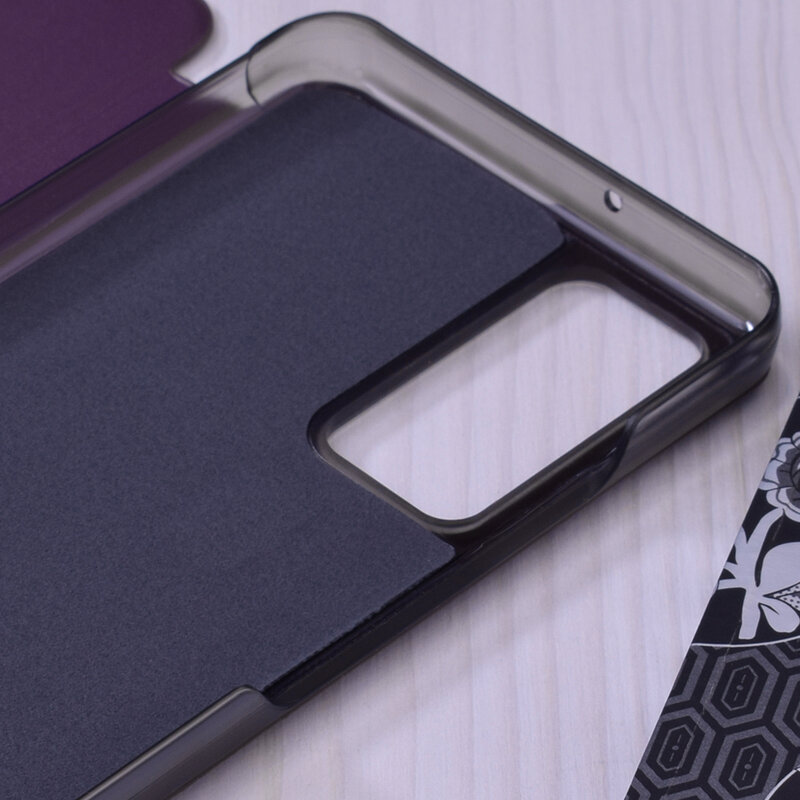 Husa Huawei P Smart 2021 Eco Leather View Flip Tip Carte - Mov