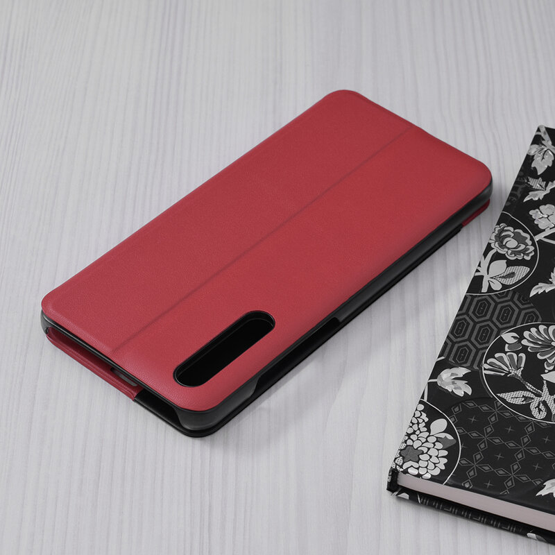 Husa Huawei P20 Pro Eco Leather View Flip Tip Carte - Rosu