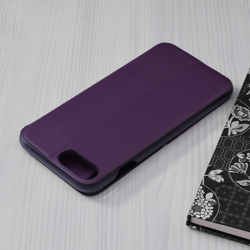 Husa iPhone 6 Plus / 6s Plus Eco Leather View Flip Tip Carte - Mov