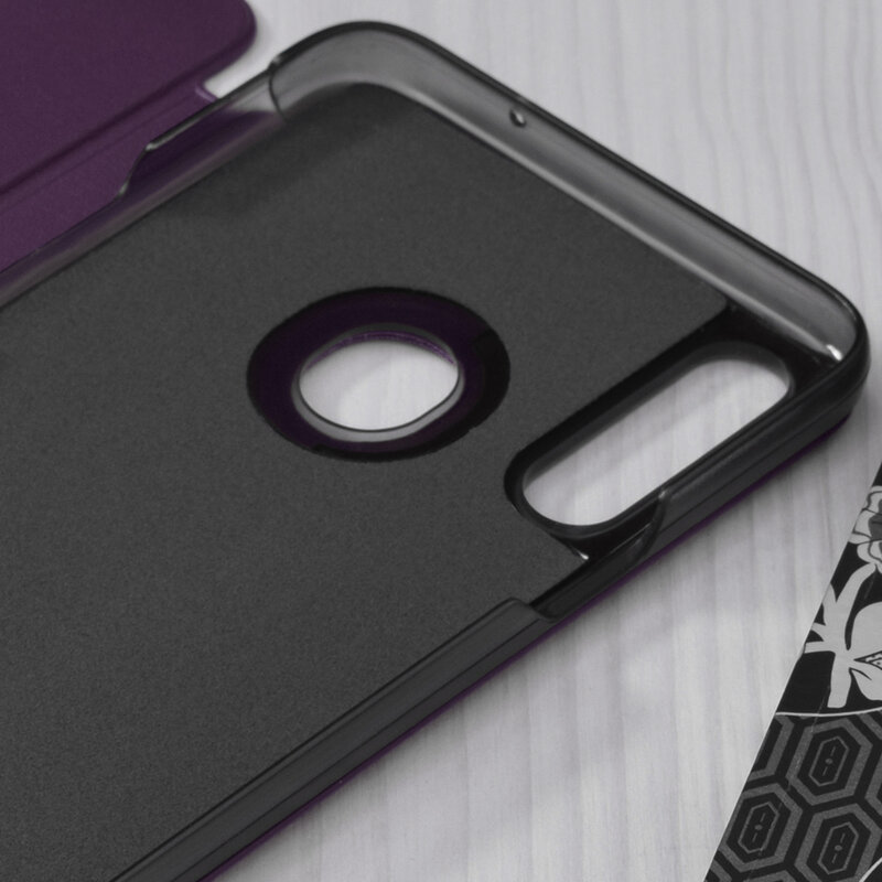 Husa Samsung Galaxy A20s Eco Leather View flip tip carte, mov