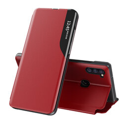 Husa Samsung Galaxy M11 Eco Leather View Flip Tip Carte - Rosu