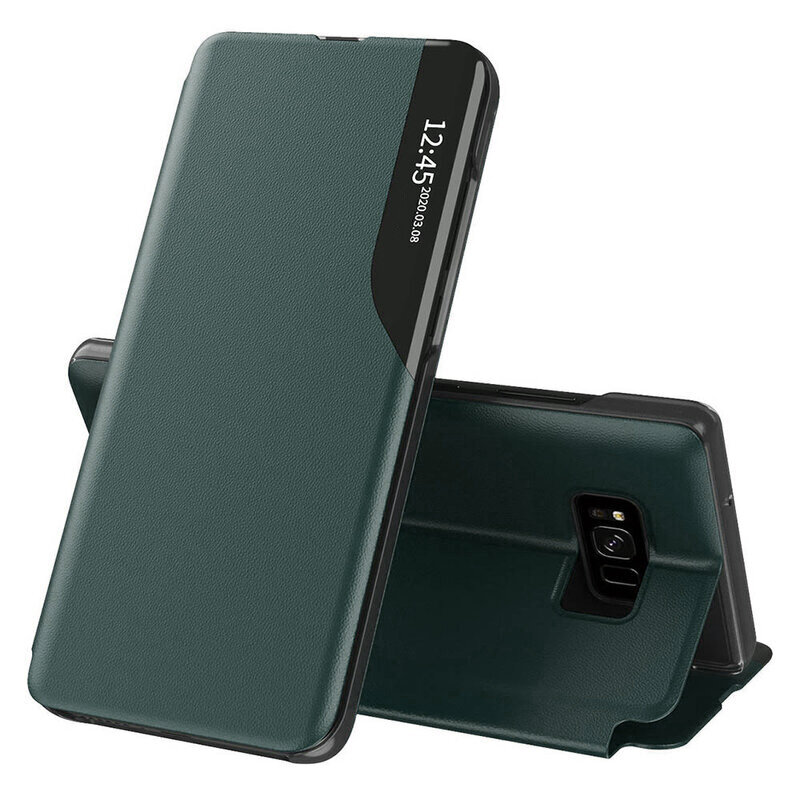 Husa Samsung Galaxy S8+, Galaxy S8 Plus Eco Leather View Flip Tip Carte - Verde