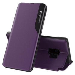Husa Samsung Galaxy S9 Eco Leather View Flip Tip Carte - Mov