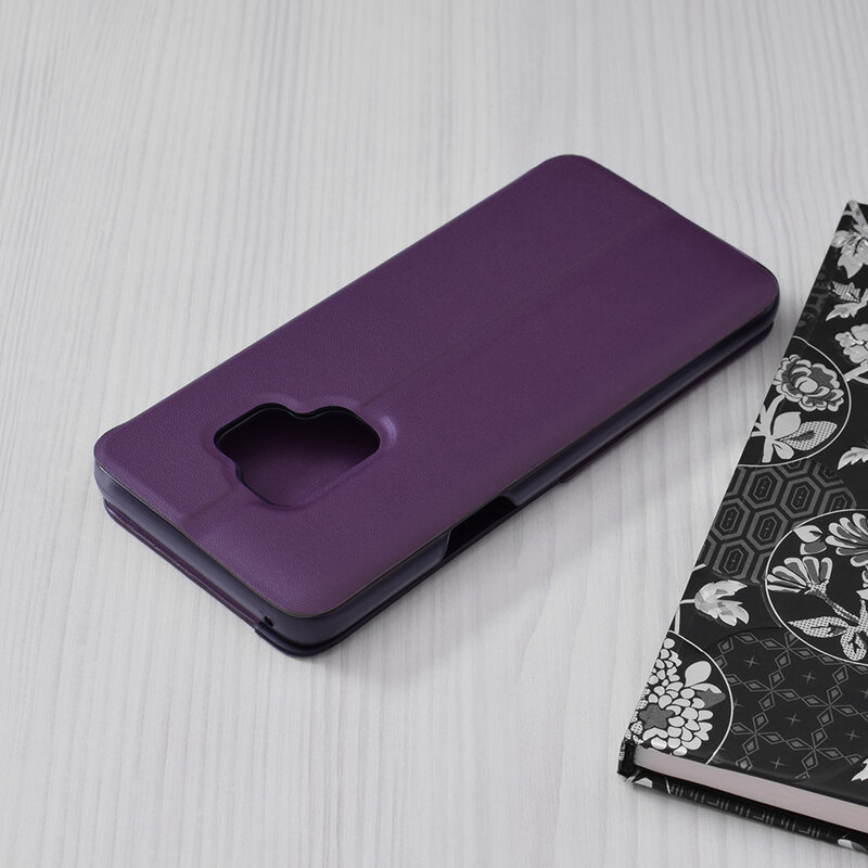 Husa Samsung Galaxy S9 Eco Leather View Flip Tip Carte - Mov