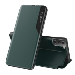 Husa Samsung Galaxy S21 5G Eco Leather View Flip Tip Carte - Verde