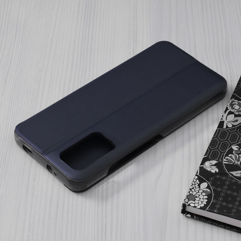 Husa Xiaomi Poco M3 Eco Leather View Flip Tip Carte - Albastru