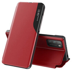 Husa Xiaomi Poco M3 Eco Leather View Flip Tip Carte - Rosu