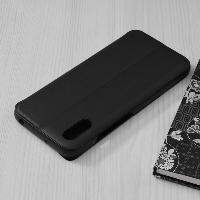 Husa Xiaomi Redmi 9A Eco Leather View Flip Tip Carte - Negru