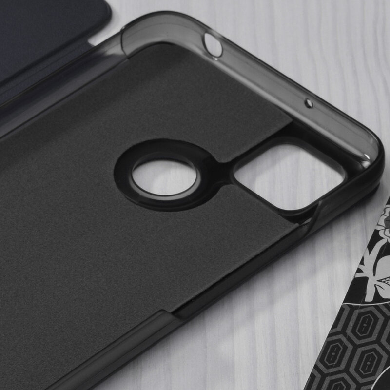 Husa Xiaomi Redmi 9C Eco Leather View Flip Tip Carte - Albastru