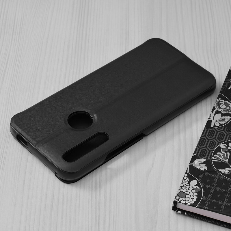 Husa Huawei P Smart Z Eco Leather View Flip Tip Carte - Negru