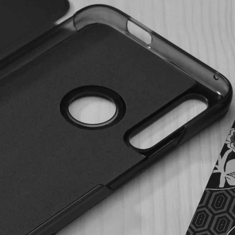 Husa Huawei P Smart Z Eco Leather View flip tip carte, negru