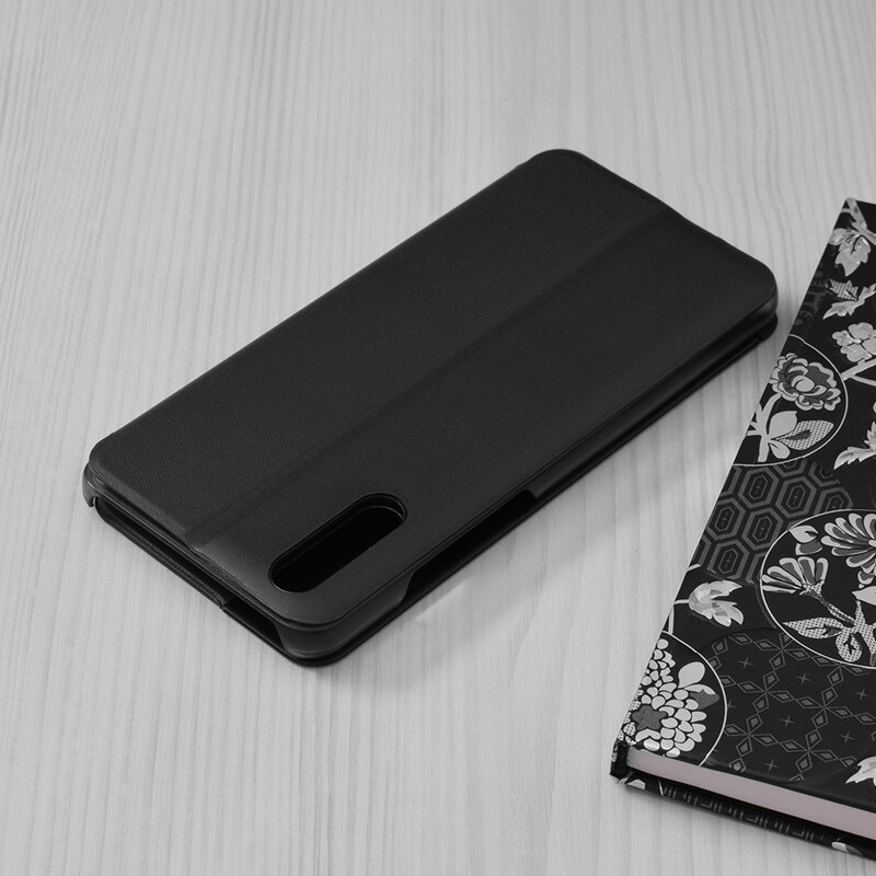 Husa Huawei P20 Eco Leather View Flip Tip Carte - Negru