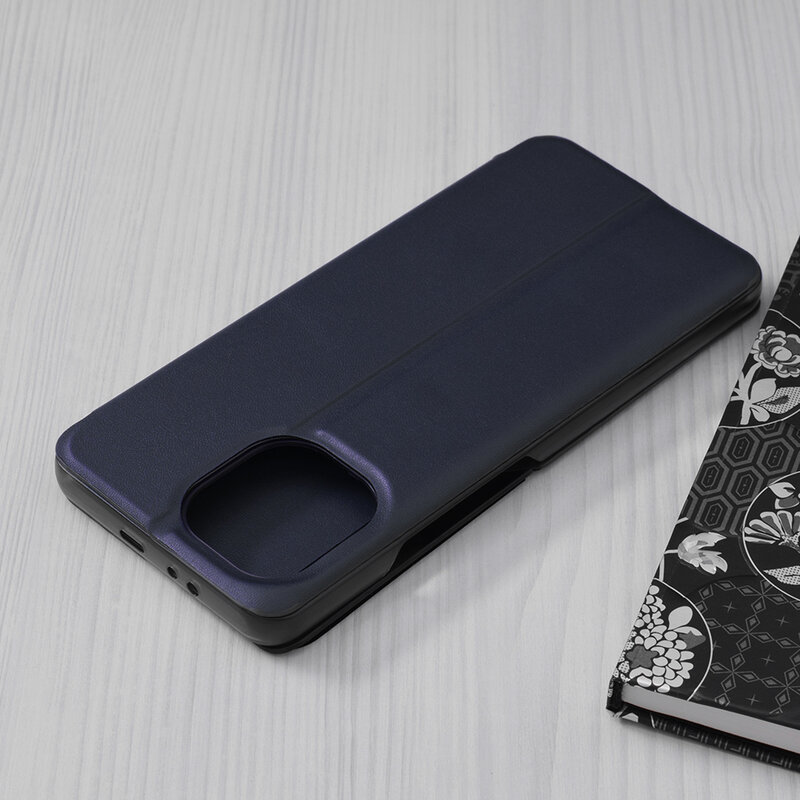 Husa Xiaomi Mi 11 Eco Leather View Flip Tip Carte - Albastru