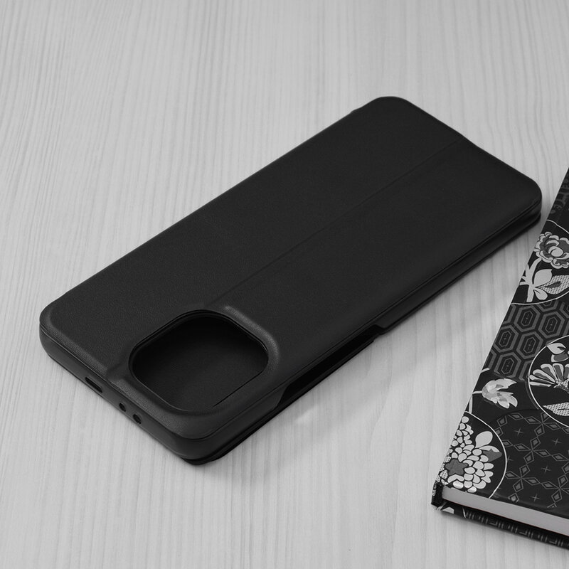 Husa Xiaomi Mi 11 Eco Leather View Flip Tip Carte - Negru