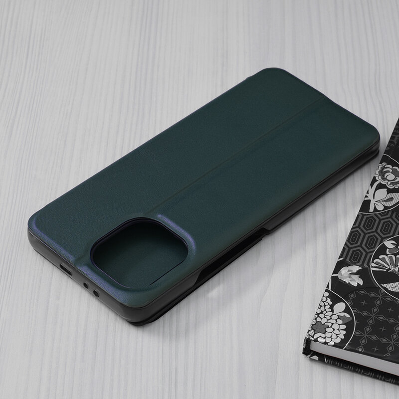 Husa Xiaomi Mi 11 Eco Leather View Flip Tip Carte - Verde