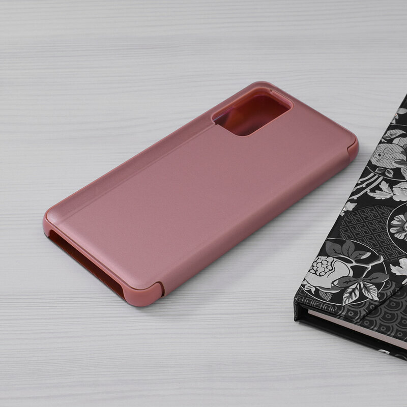 Husa Samsung Galaxy A52 4G Flip Standing Cover, roz