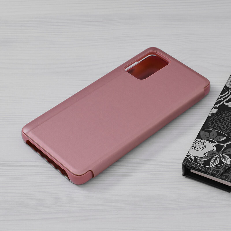 Husa Samsung Galaxy A72 4G Flip Standing Cover, roz