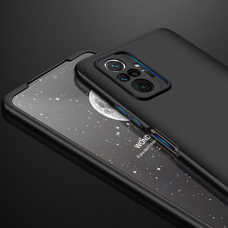 [Pachet 360°] Husa + Folie Xiaomi Redmi Note 10 Pro GKK Original - Negru