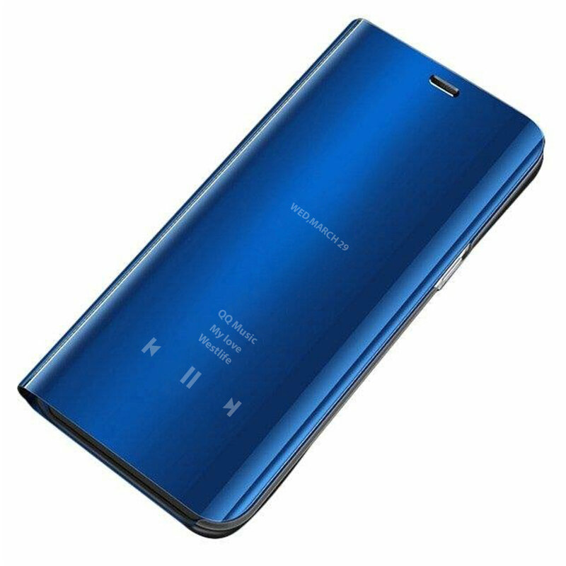 Husa Motorola Moto G9 Plus Flip Standing Cover - Albastru