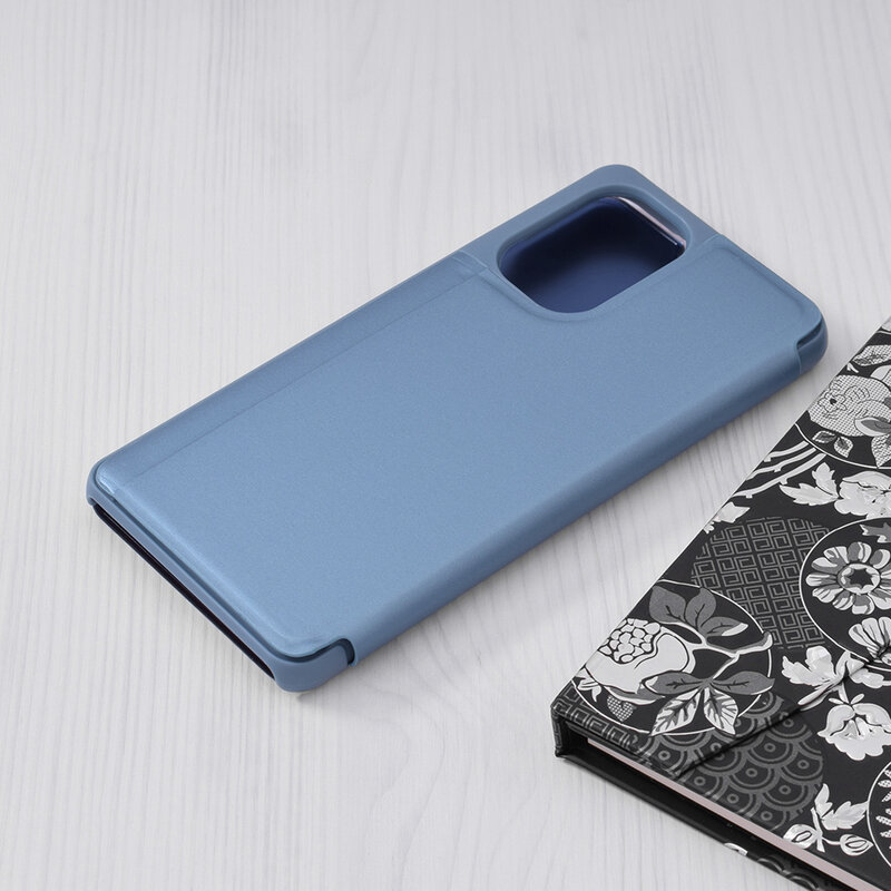 Husa Xiaomi Poco F3 Flip Standing Cover, albastru