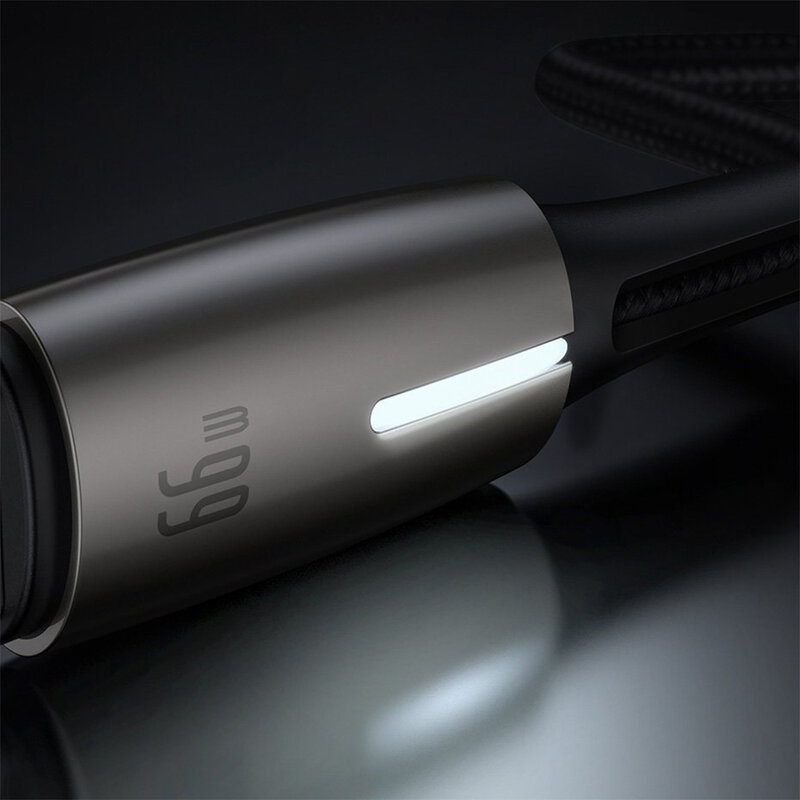 Cablu de date USB la Type-C Baseus, 66W, 1m, negru, CATSD-M01