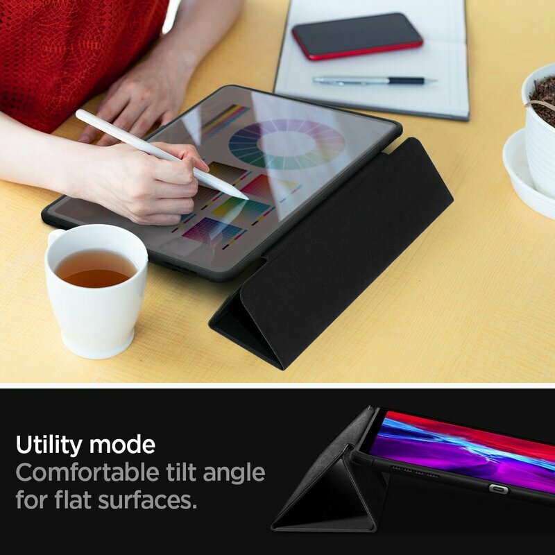 Husa Apple iPad Pro 12.9'' 2021 Spigen Rugged Armor Pro - Negru