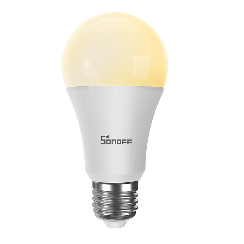 Bec LED smart Sonoff B02, Wi-Fi, E27, 806lm, 9W, lumina calda si rece