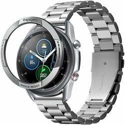 Bumper Samsung Galaxy Watch 3 45mm Spigen Chrono Shield, Argintiu