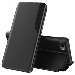 Husa iPhone 6 Plus / 6s Plus Eco Leather View Flip Tip Carte - Negru