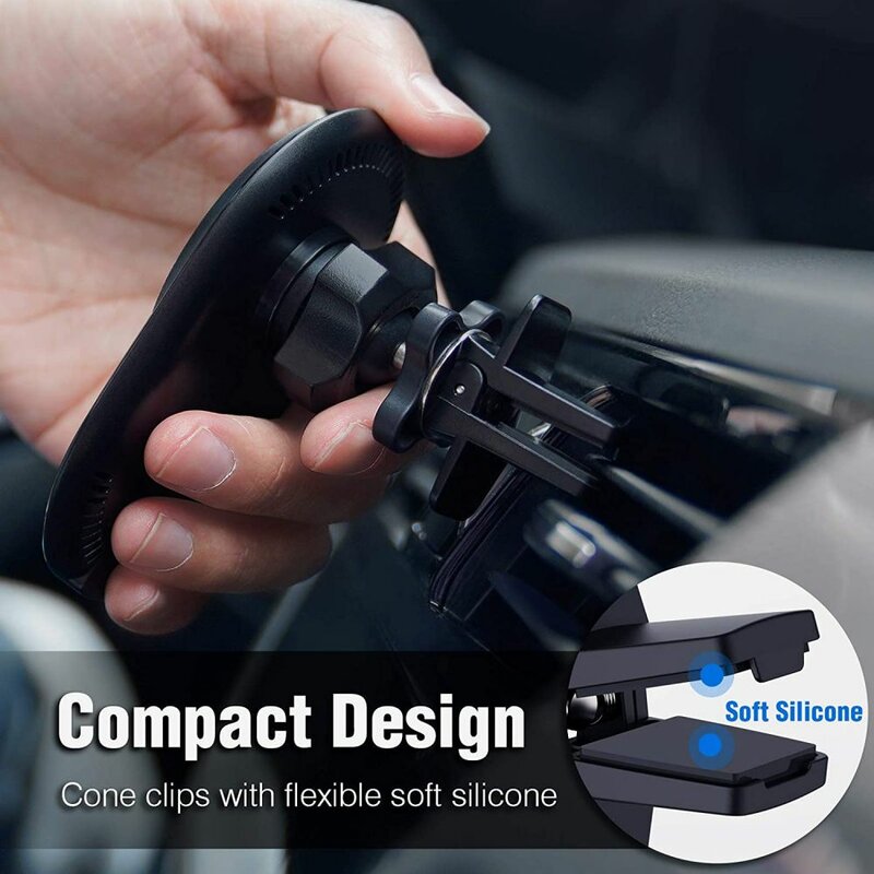 Suport auto MagSafe, incarcator wireless iPhone 12 Nillkin, negru