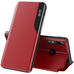Husa Huawei P Smart Z Eco Leather View Flip Tip Carte - Rosu