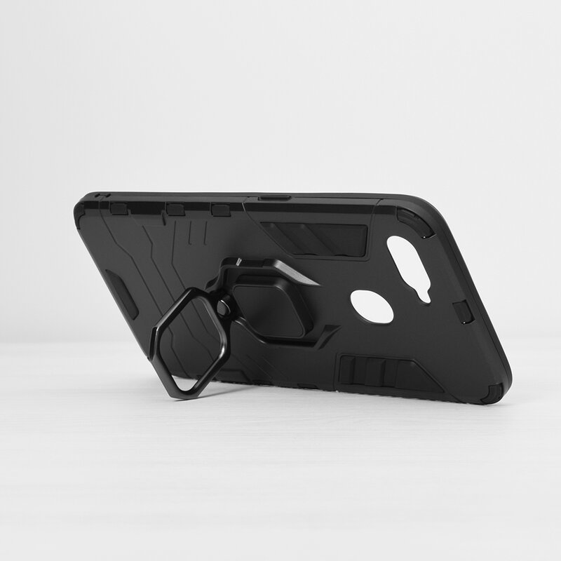 Husa Oppo A12 Techsuit Silicone Shield, negru