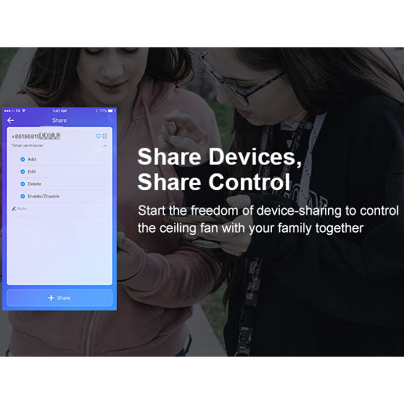 Controller wireless ventilator si lumina Sonoff iFan03 + telecomanda RF, alb