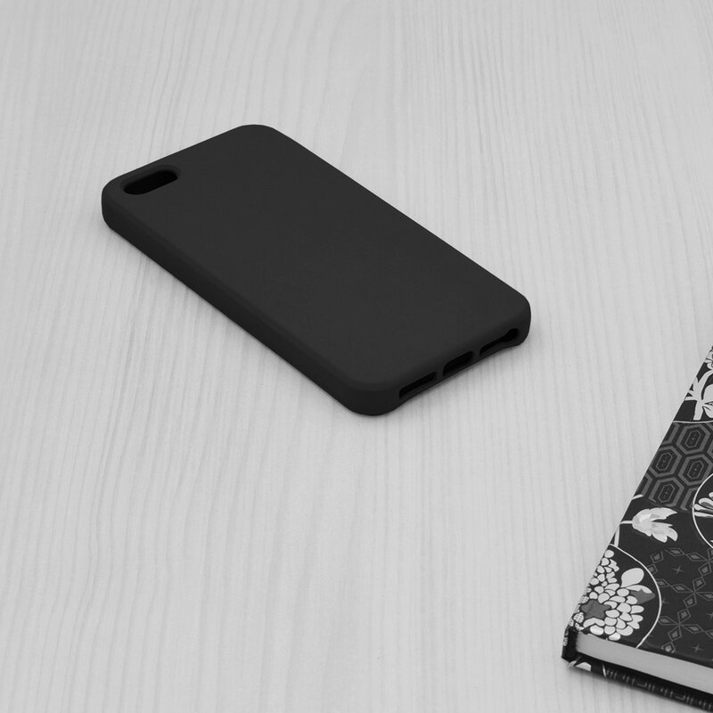 Husa iPhone 5 / 5s / SE Techsuit Soft Edge Silicone, negru
