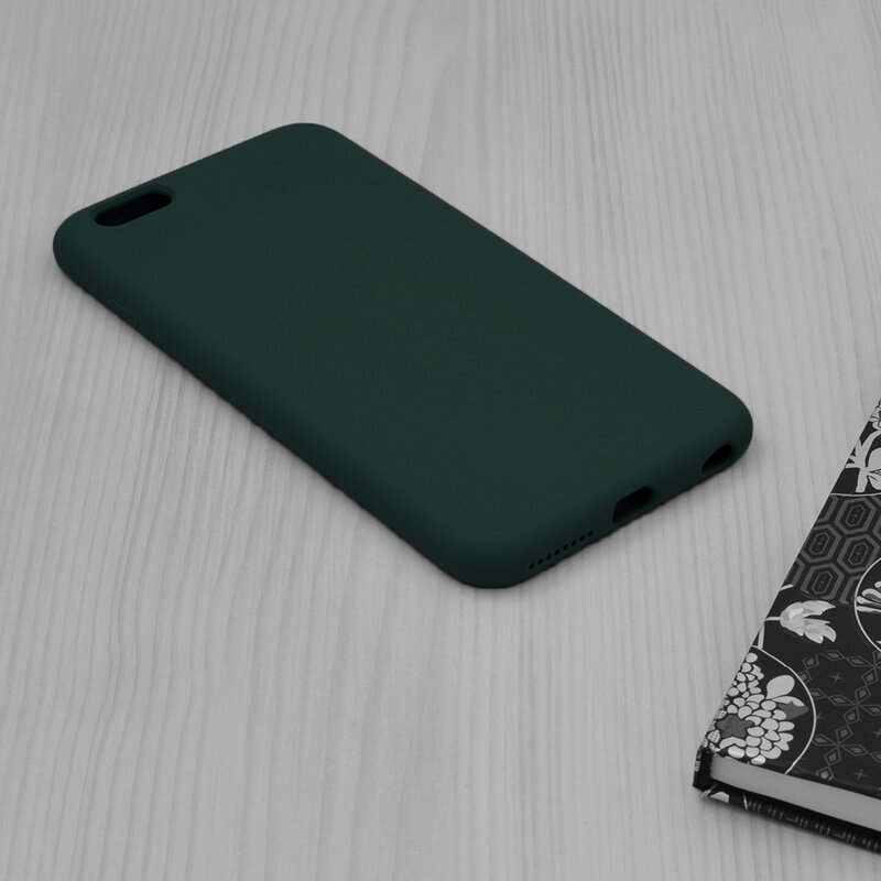Husa iPhone 6 Plus / 6s Plus Techsuit Soft Edge Silicone, verde inchis