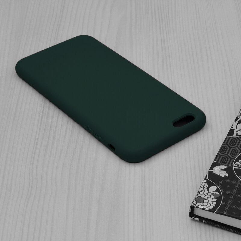 Husa iPhone 6 Plus / 6s Plus Techsuit Soft Edge Silicone, verde inchis