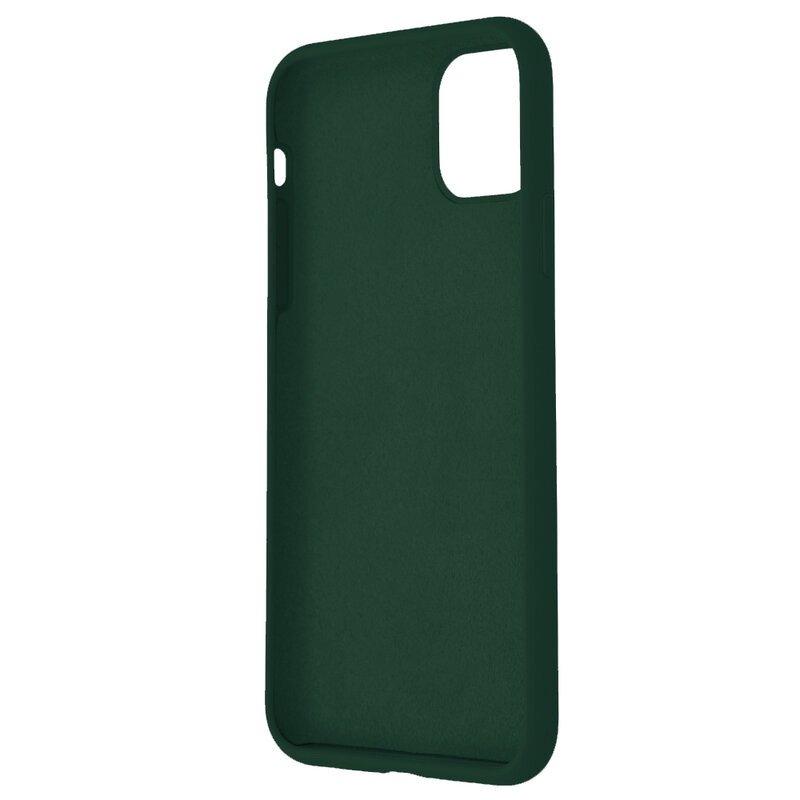 Husa iPhone 11 Pro Max Techsuit Soft Edge Silicone, verde inchis