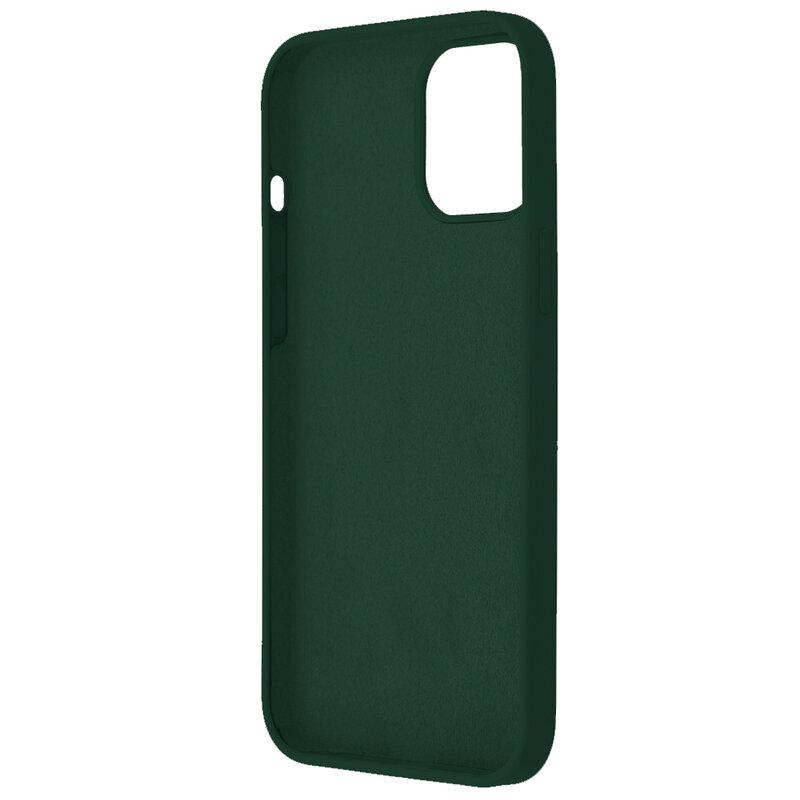 Husa iPhone 12 Pro Max Techsuit Soft Edge Silicone, verde inchis