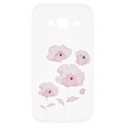 Husa Samsung Galaxy J3 2016 J320 TPU Slim Model Pink Flowers