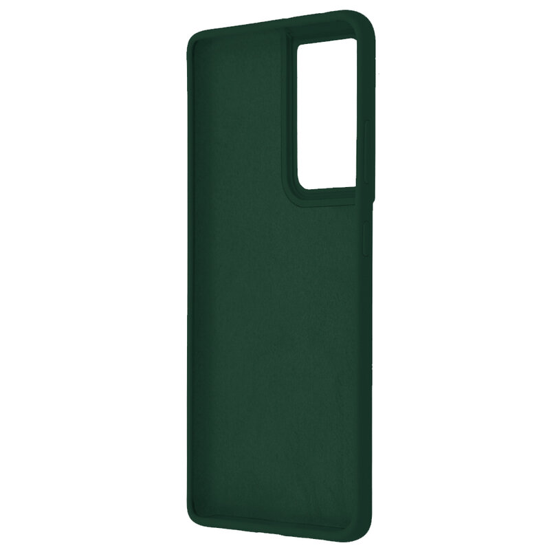 Husa Samsung Galaxy S21 Ultra 5G Techsuit Soft Edge Silicone, verde inchis