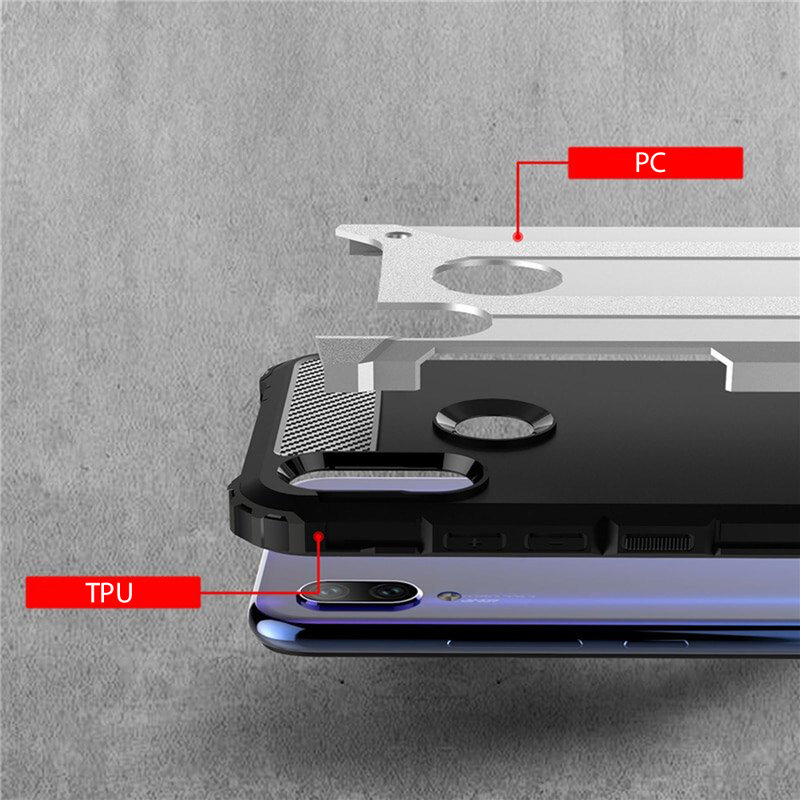 Husa Xiaomi Redmi 7 Techsuit Hybrid Armor, argintiu