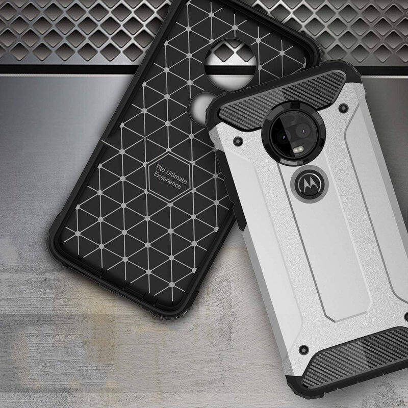 Husa Motorola Moto G7 Techsuit Hybrid Armor, albastru