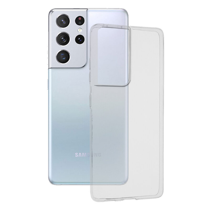 Husa Samsung Galaxy S21 Ultra 5G Techsuit Clear Silicone, transparenta