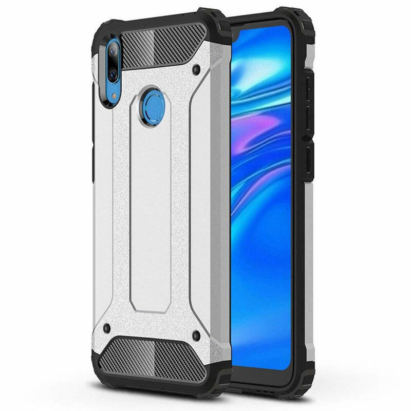Husa Huawei Y7 2019 Mobster Hybrid Armor - Argintiu