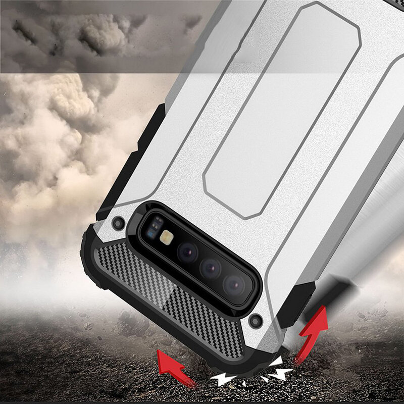 Husa Samsung Galaxy S10 Plus Techsuit Hybrid Armor, negru