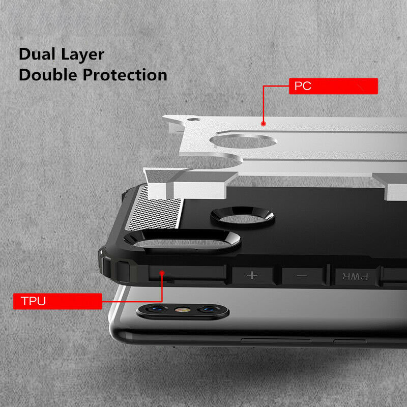 Husa Xiaomi Mi Max 3 Mobster Hybrid Armor - Gri